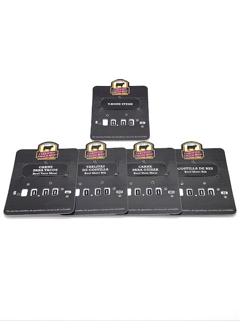 Dial-A-Price Sign - SPANISH (set of 5)