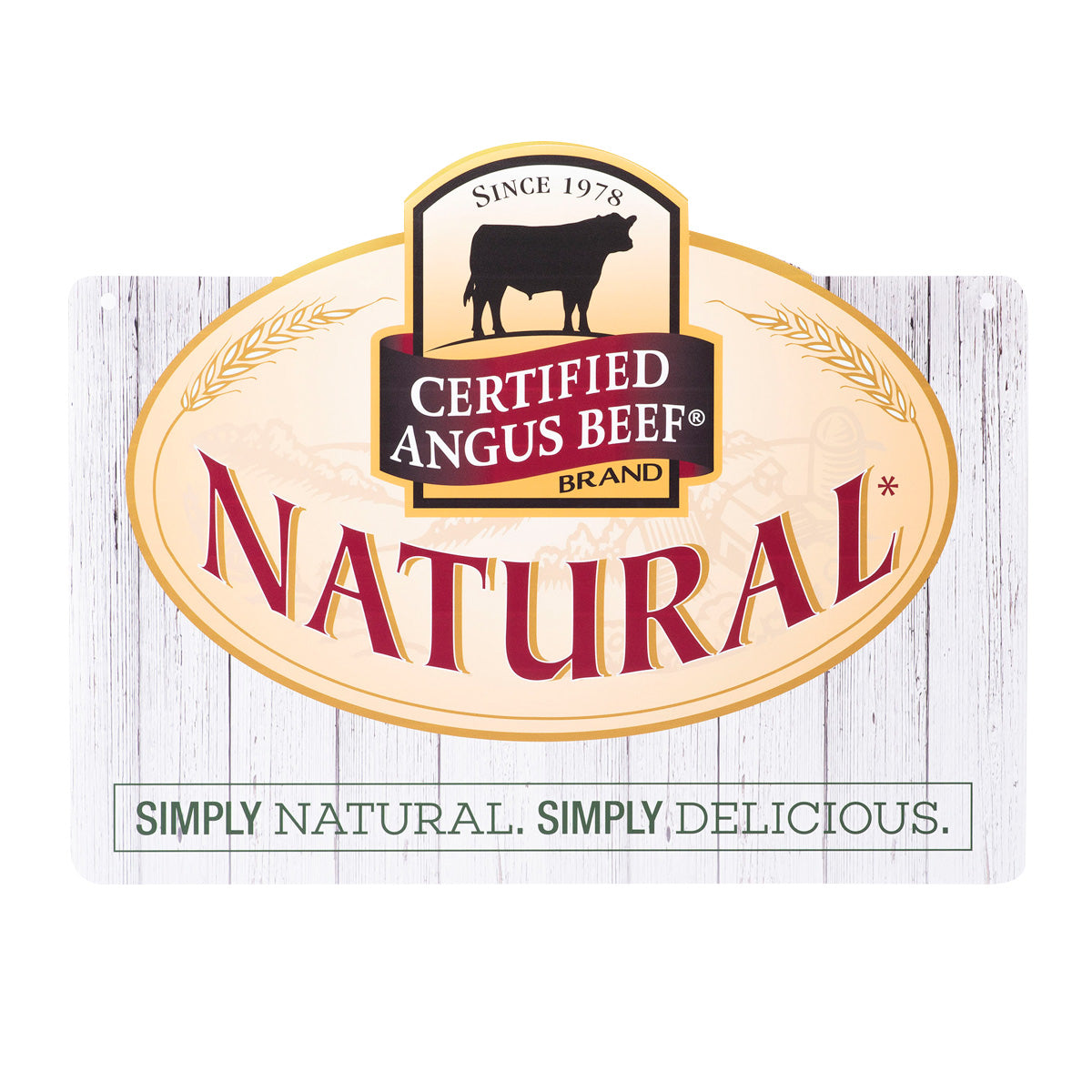 Large Logo Sign - NATURAL