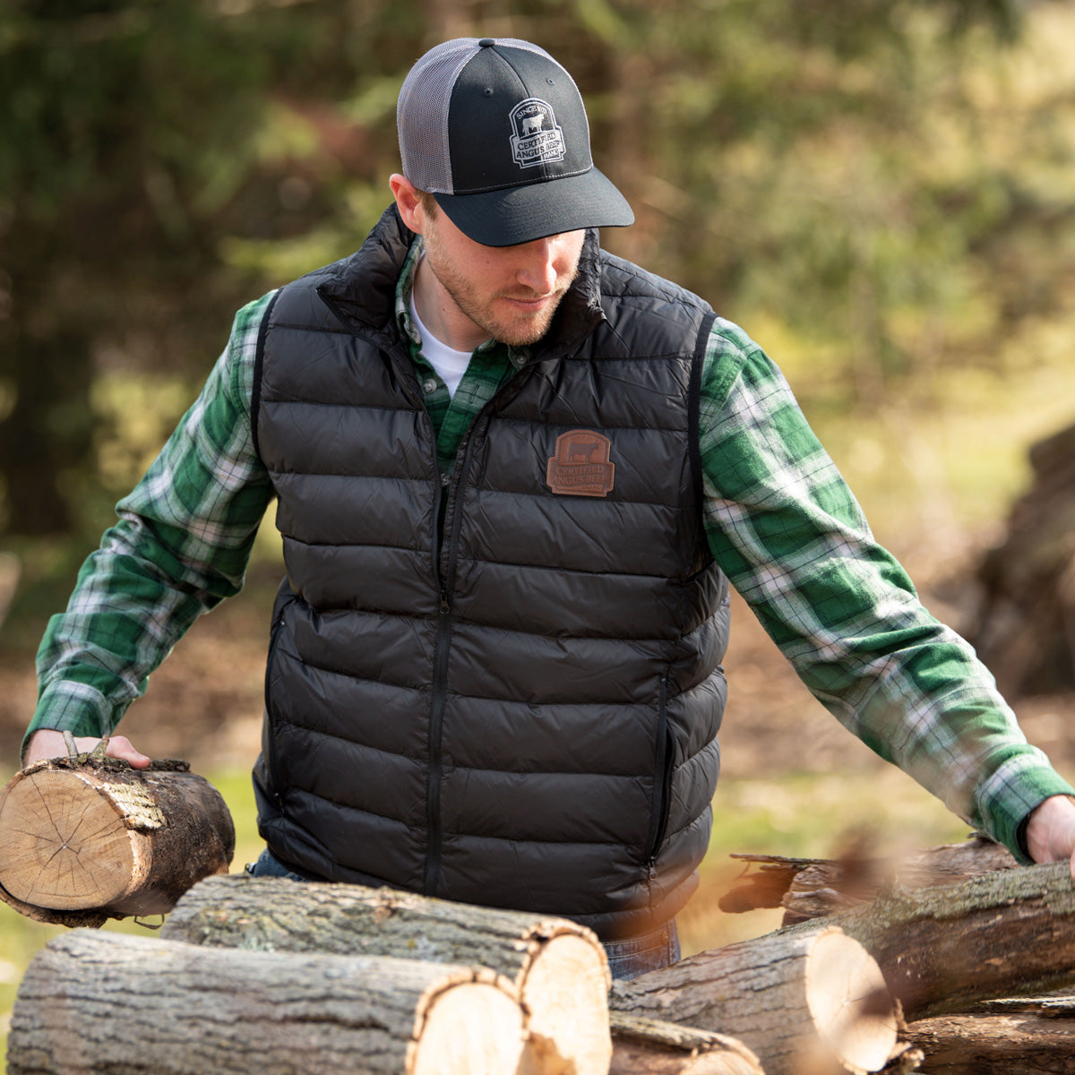 Puffer Down Vest - Black