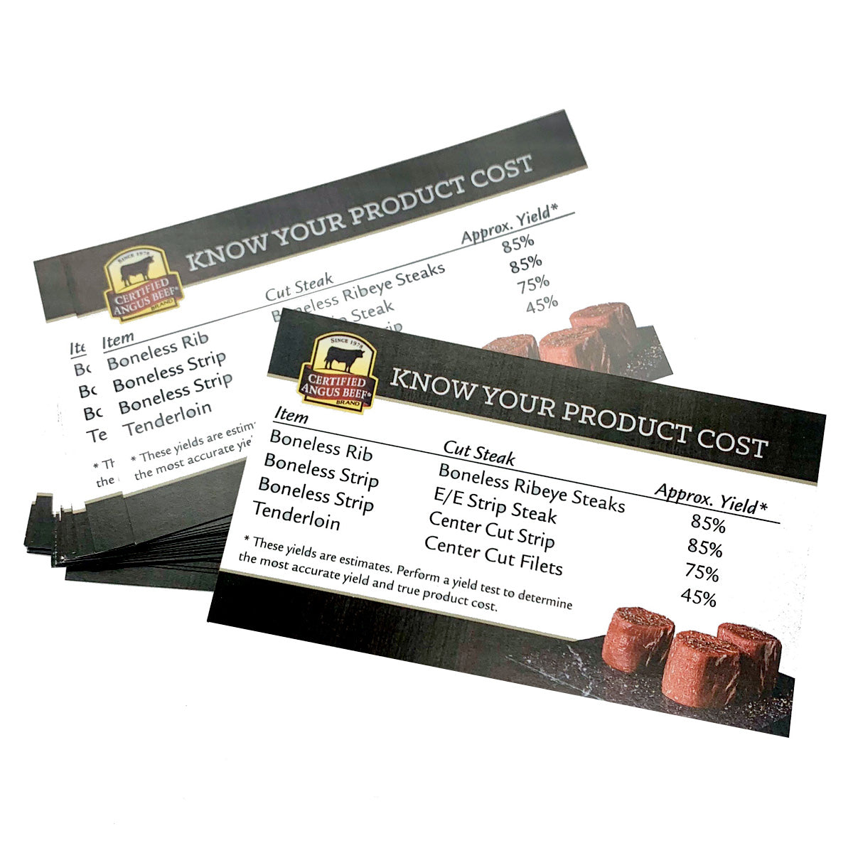 Portion Control Cheat Sheet Cards (25/pack)-(11-402-11)