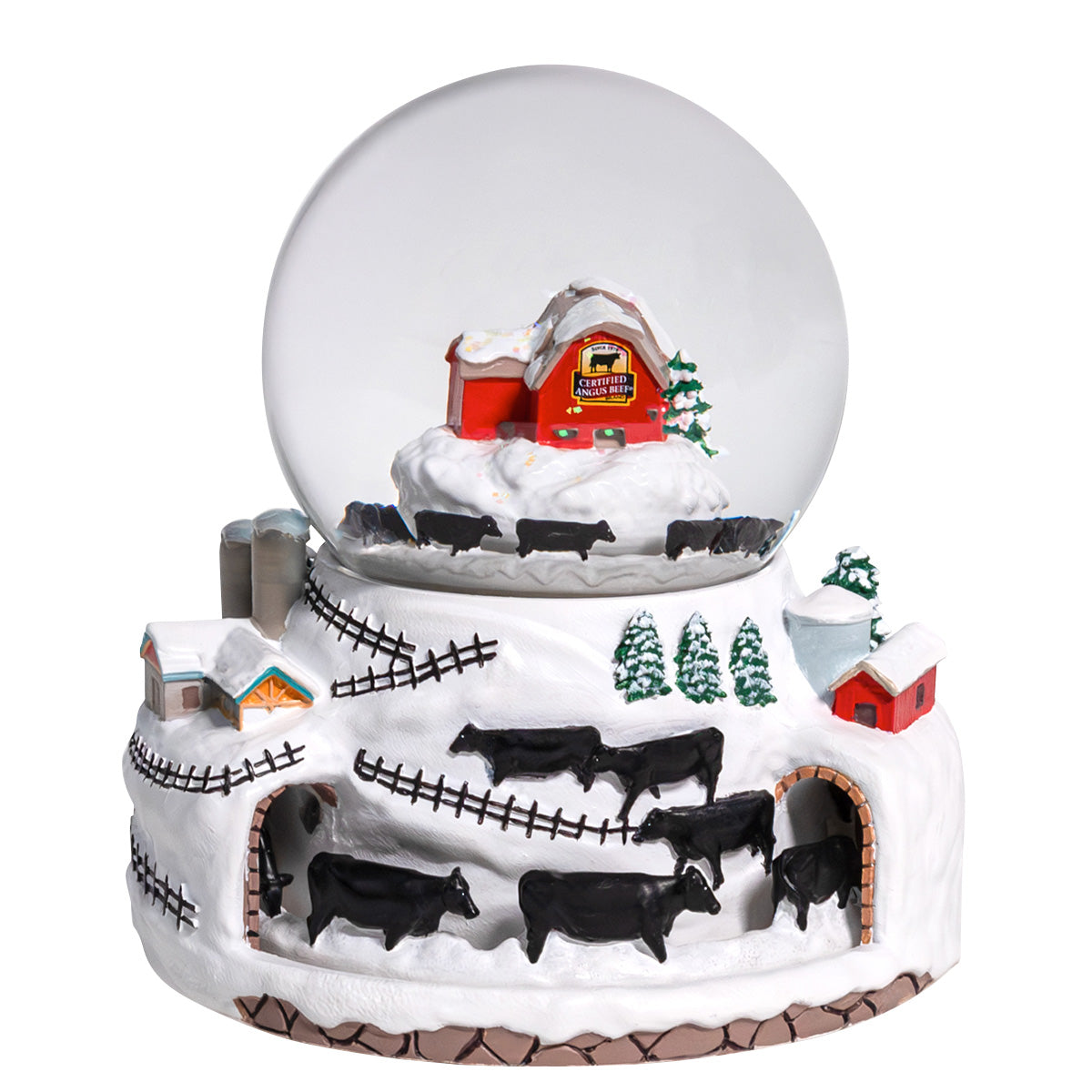 Angus Farm Snow Globe