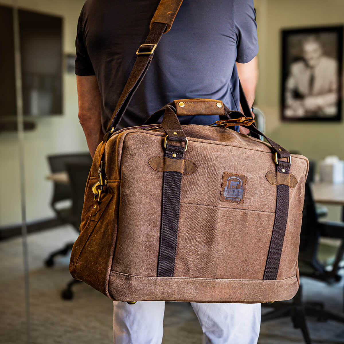 Waxed Canvas Travel Duffle Bag