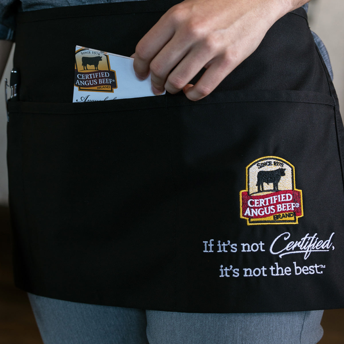 Apron WAIST Length - Black