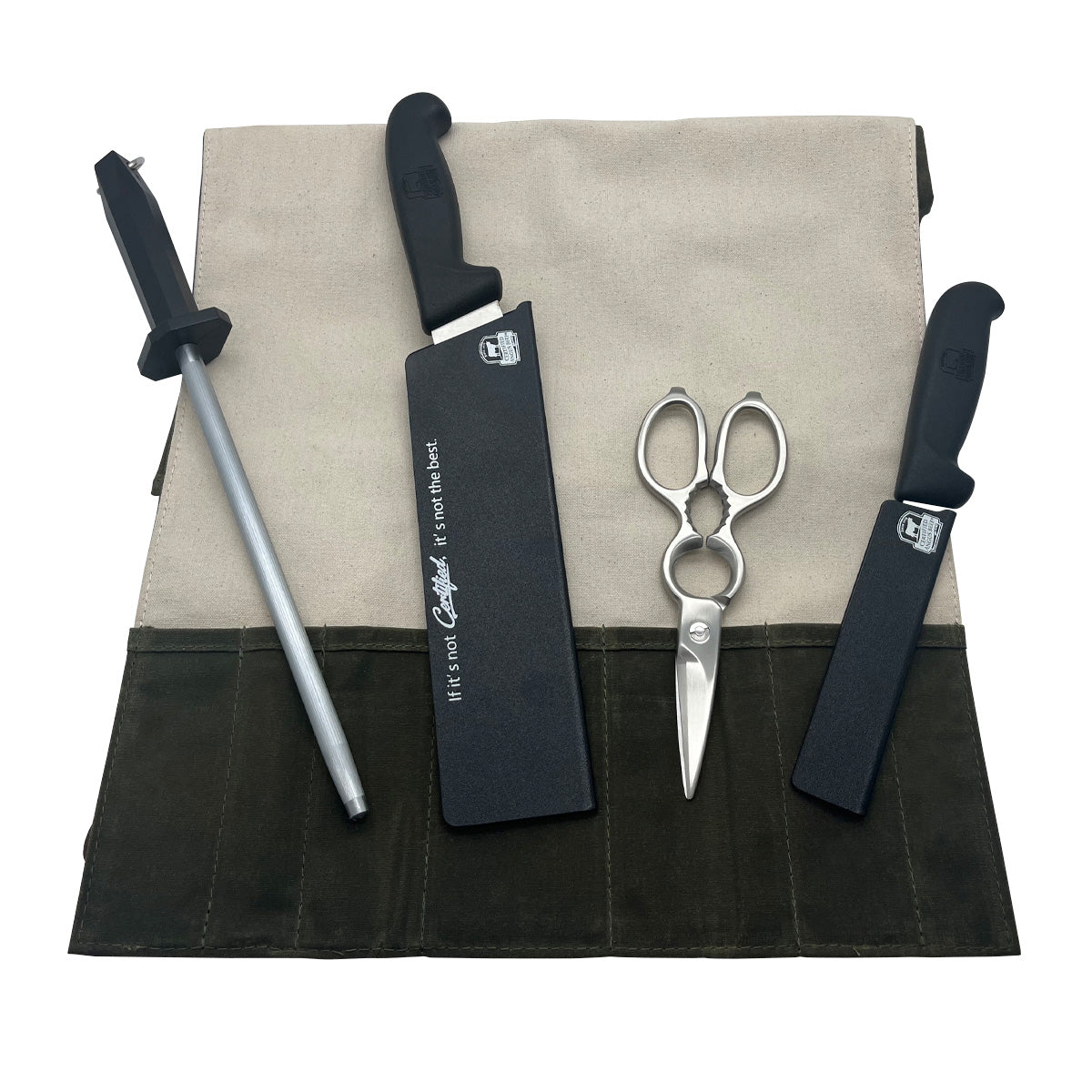 Waxed Canvas Knife Roll