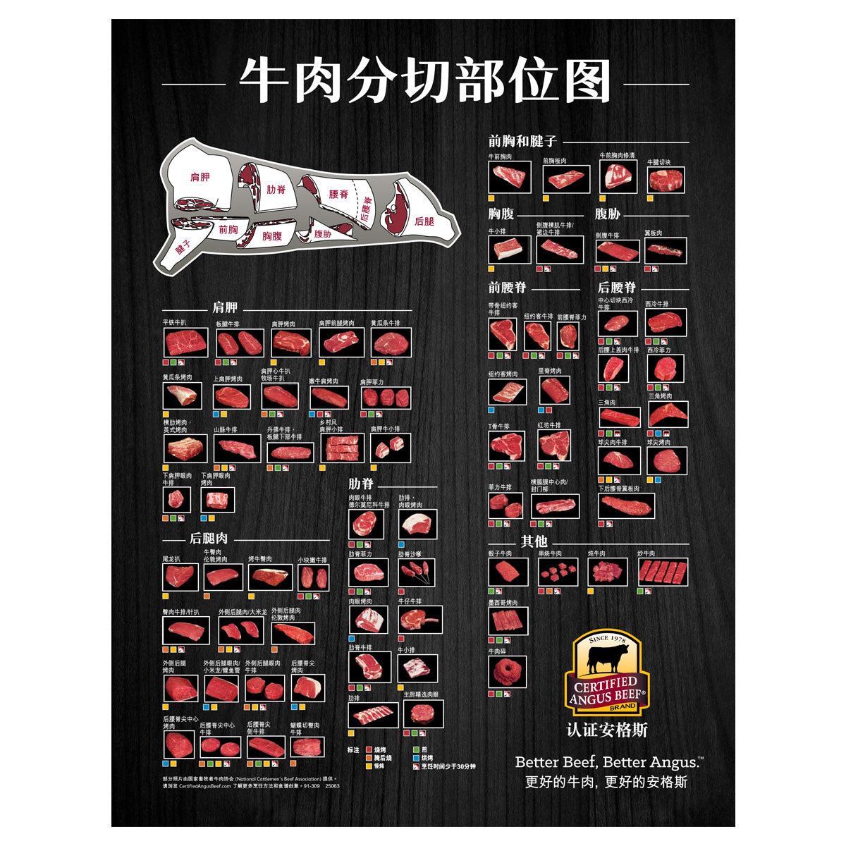 Beef Cuts Charts - International